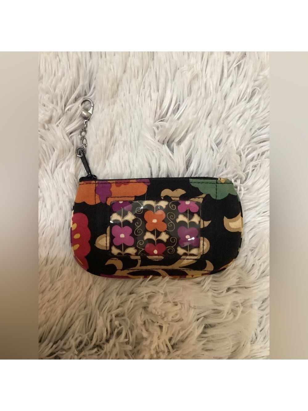 Vera Bradley Suzani ID Key holder with lobster claw and chain
